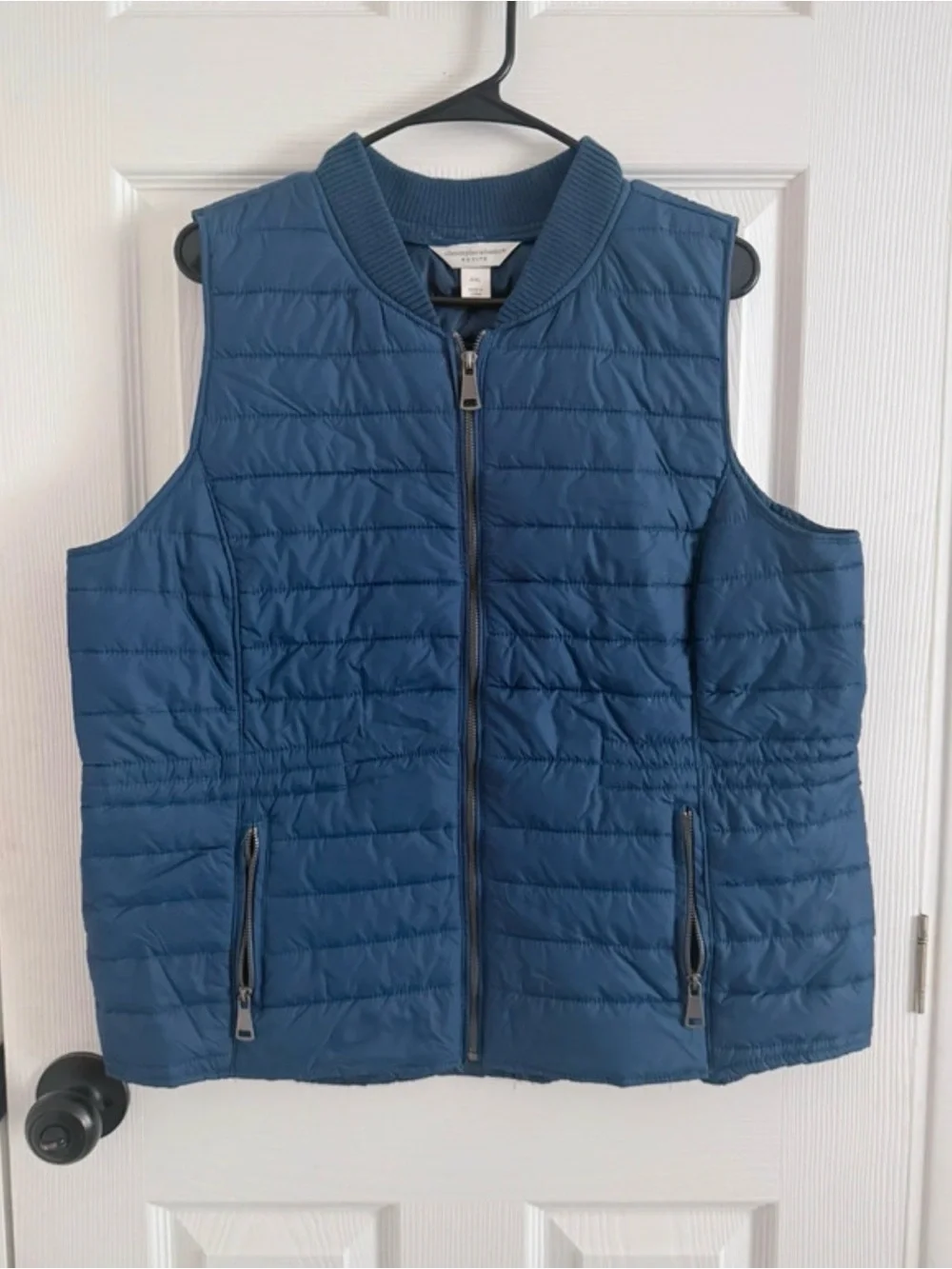 Christopher & Banks Blue Quilted Puffer Vest
